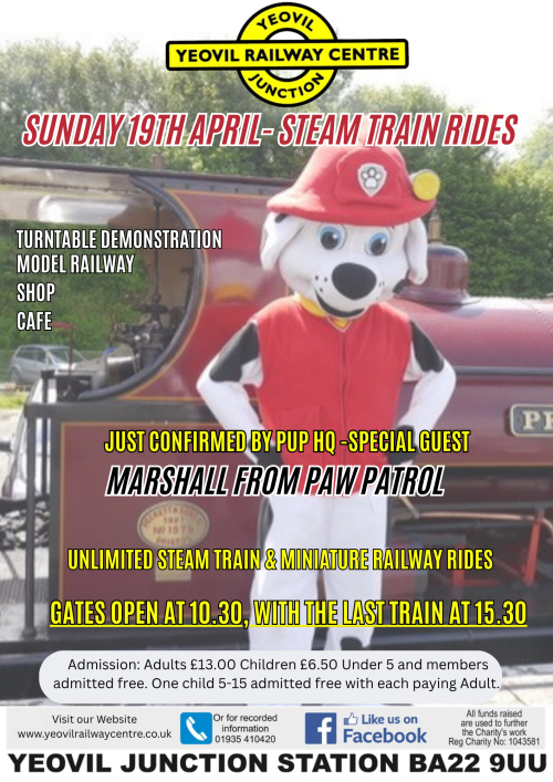 Steam Train Day - with Marshall from Paw Patrol!